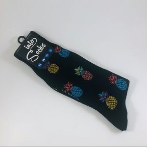 Mens Pineapple Novelty Crew Socks Into Socks Brand